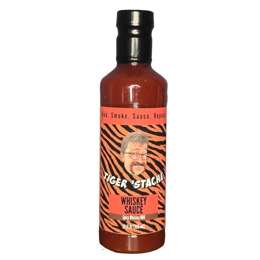 Tiger'Stache Whiskey Sauce - Spicy Whiskey BBQ