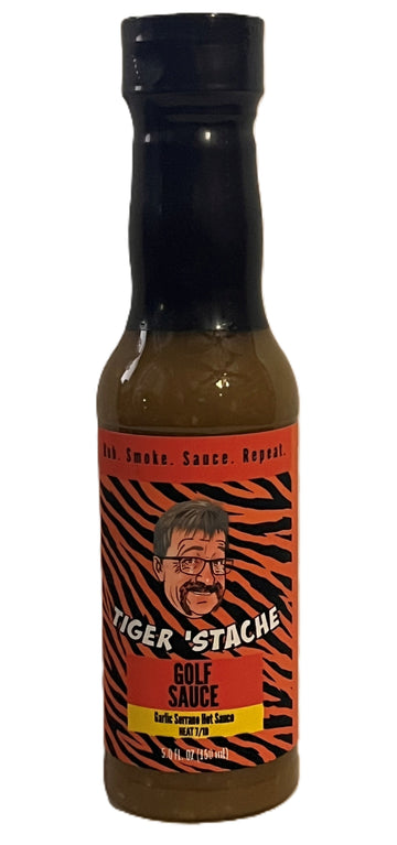 GOLF SAUCE GARLIC SERRANO HOT SAUCE